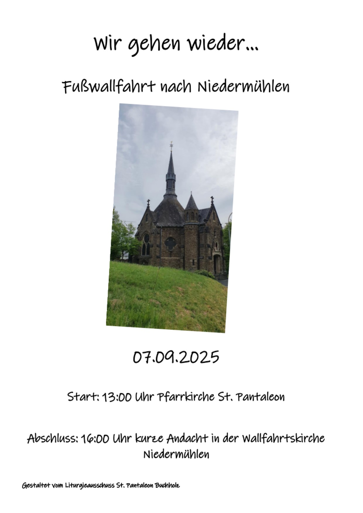 Fußwallfahrt Niedermühlen