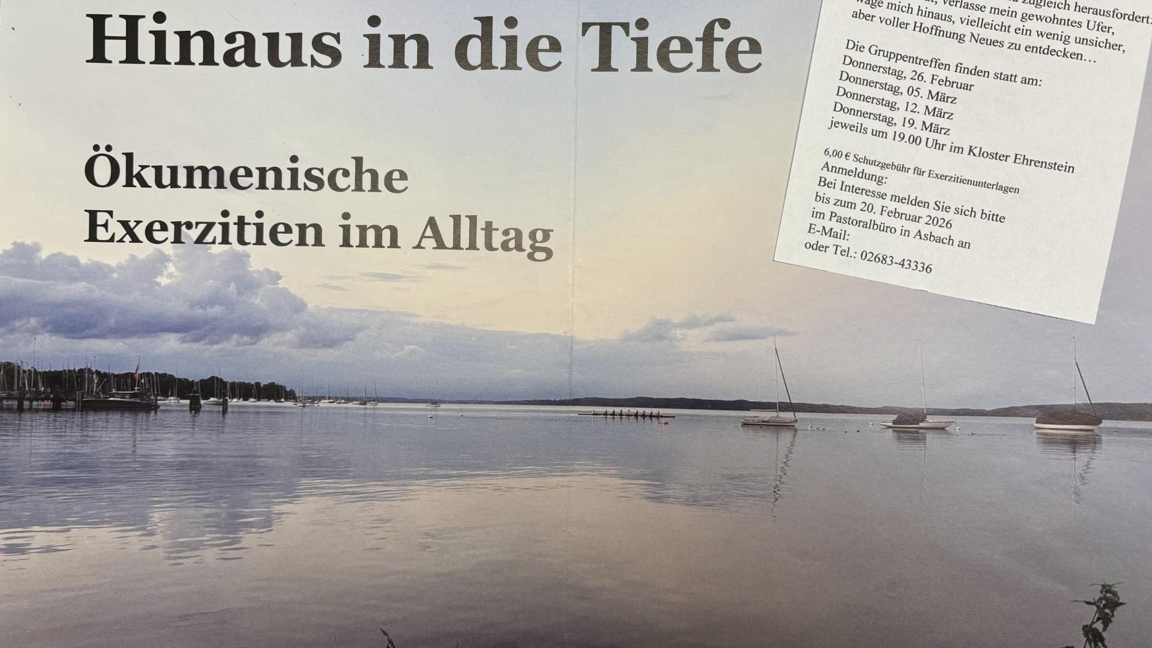 Plakat Exerzitien im Alltag 2026