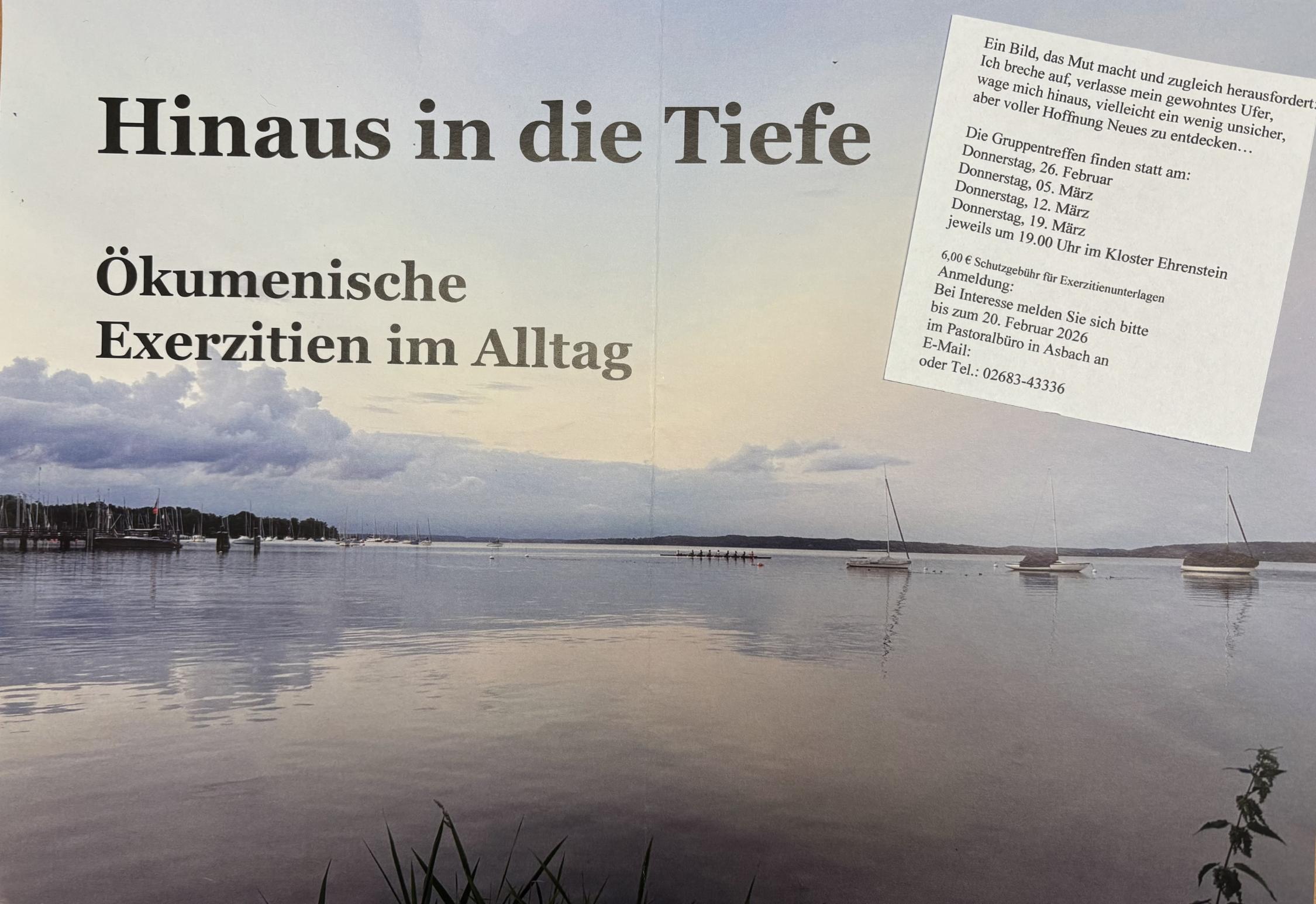 Plakat Exerzitien im Alltag 2026