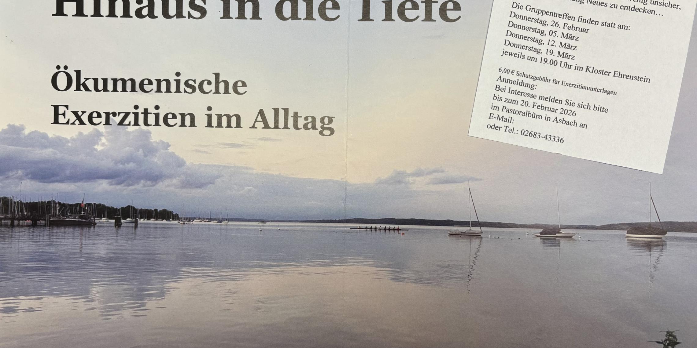 Plakat Exerzitien im Alltag 2026