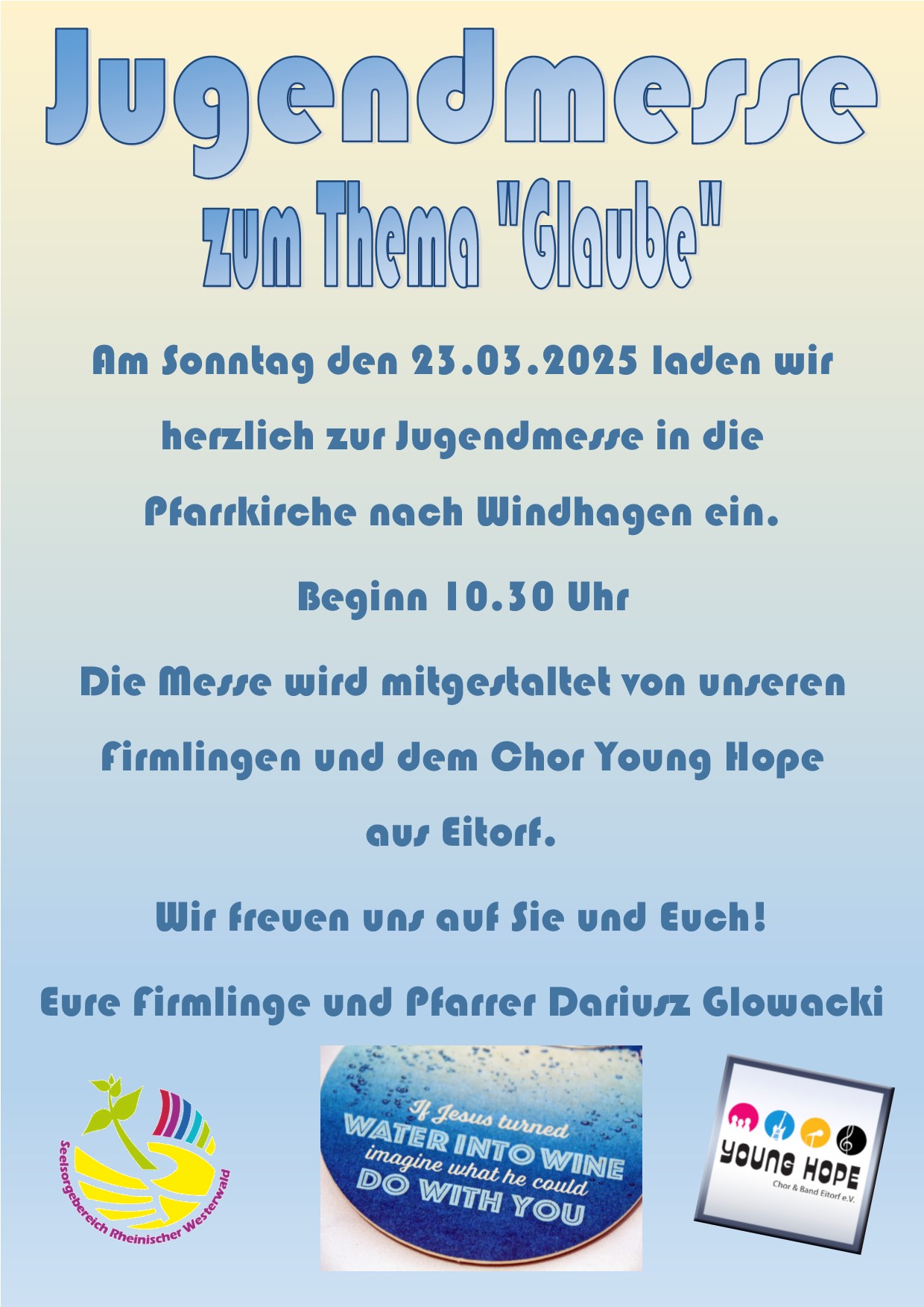 Plakat Jugendmesse 23.03.2025 Windhagen
