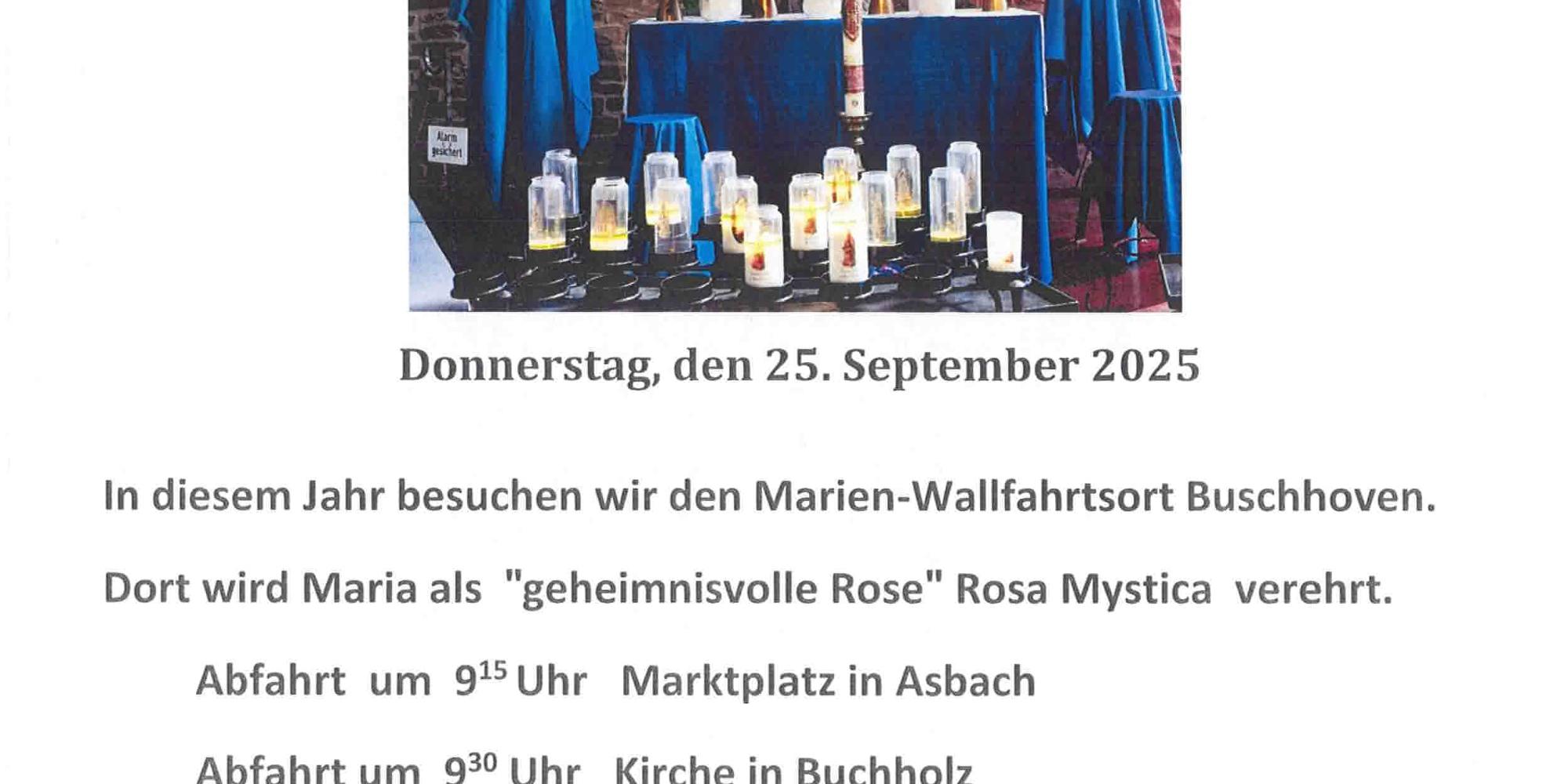 kleine Wallfahrt nach Buschhoven
